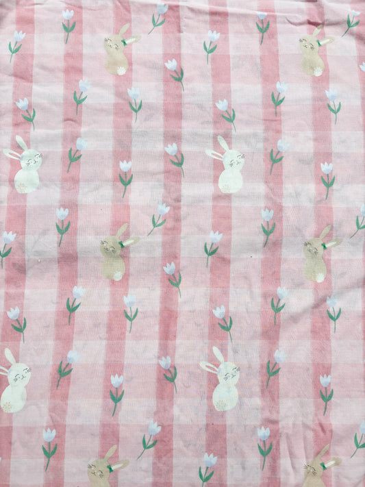 Pink check bunnies