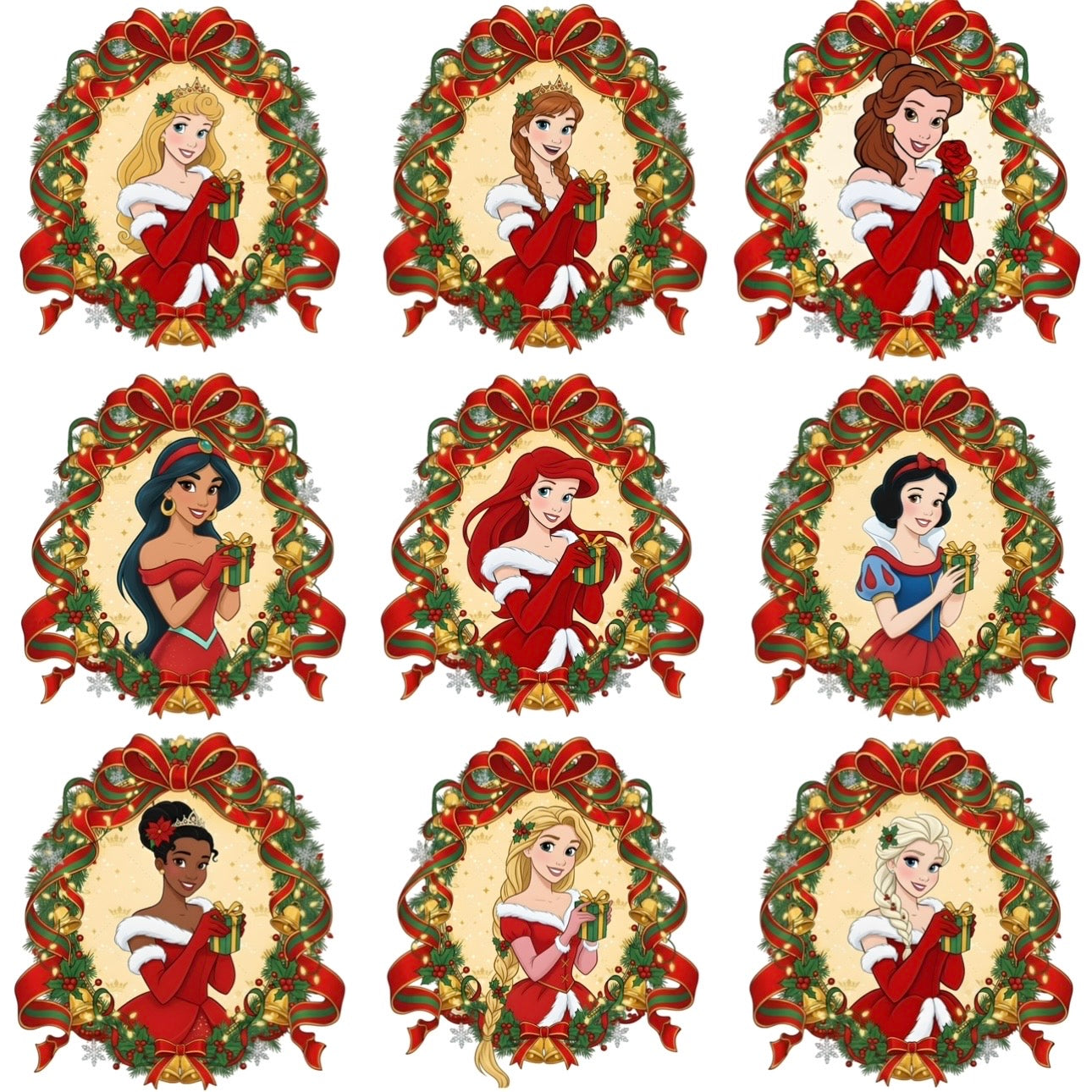 Christmas princesses (9 options)