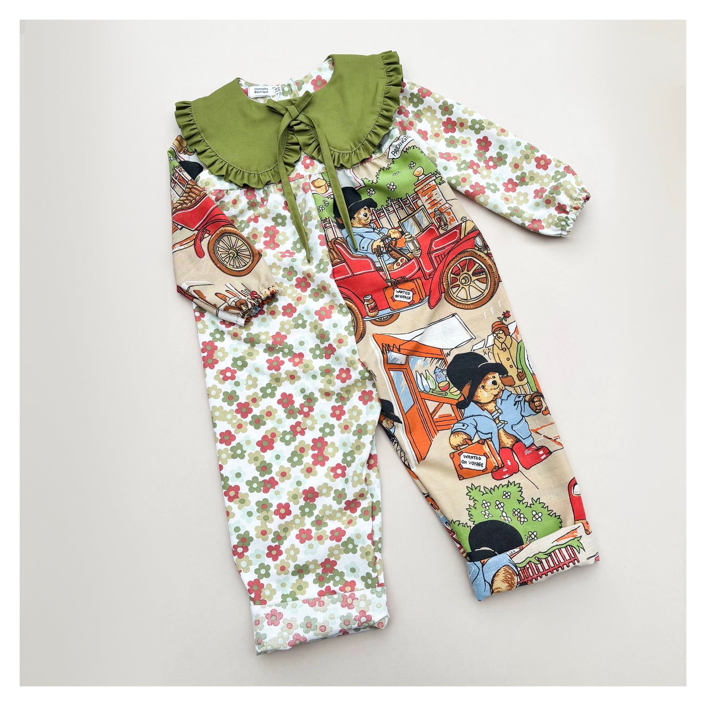 3-4 years OLIVE jumpsuit