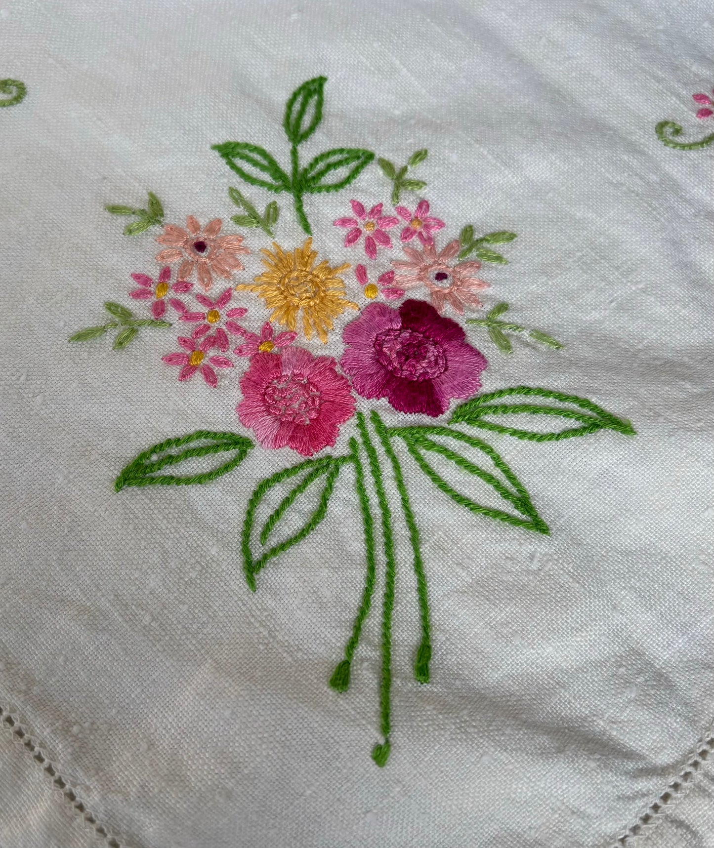 Vintage embroidery add-on