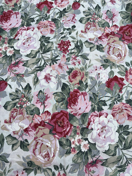 Burgundy floral