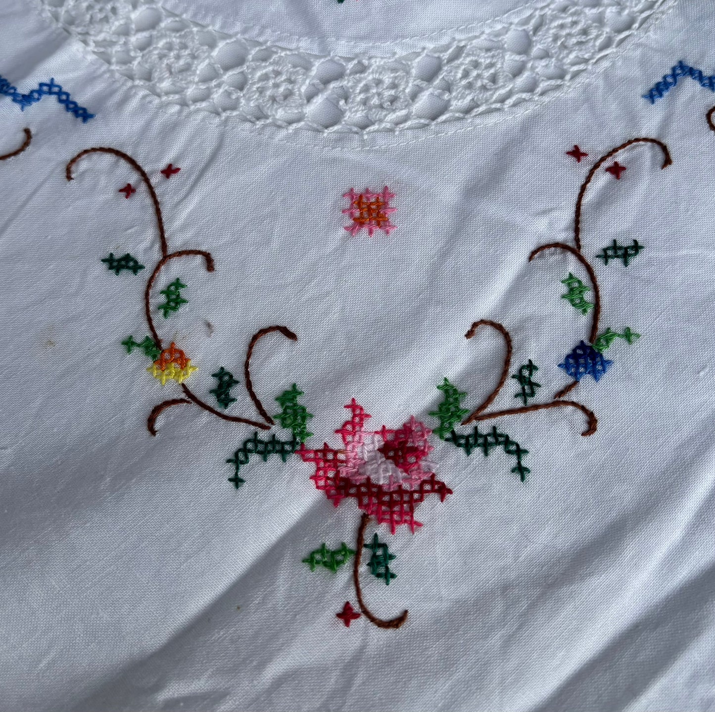 Vintage embroidery add-on