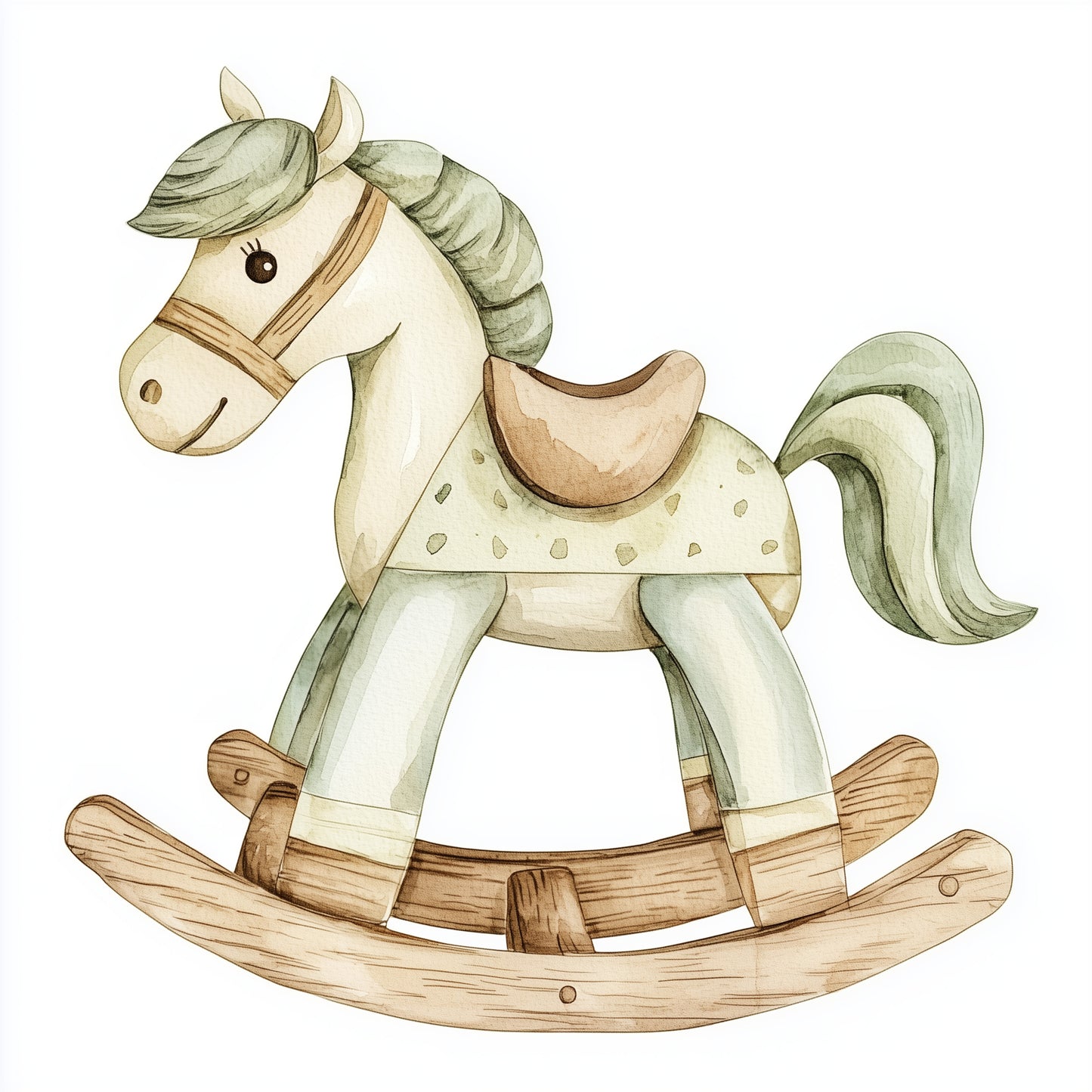 Pastel rocking horses (9 options)