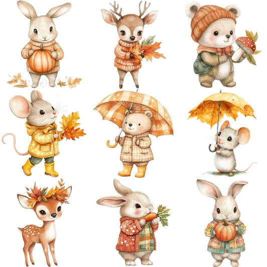 Autumn animals (9 options)