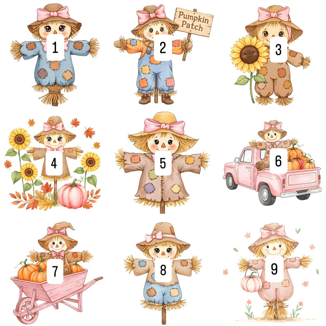 Pastel Scarecrows (9 options)
