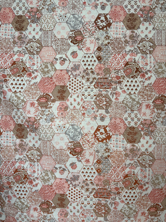 Peach patchwork