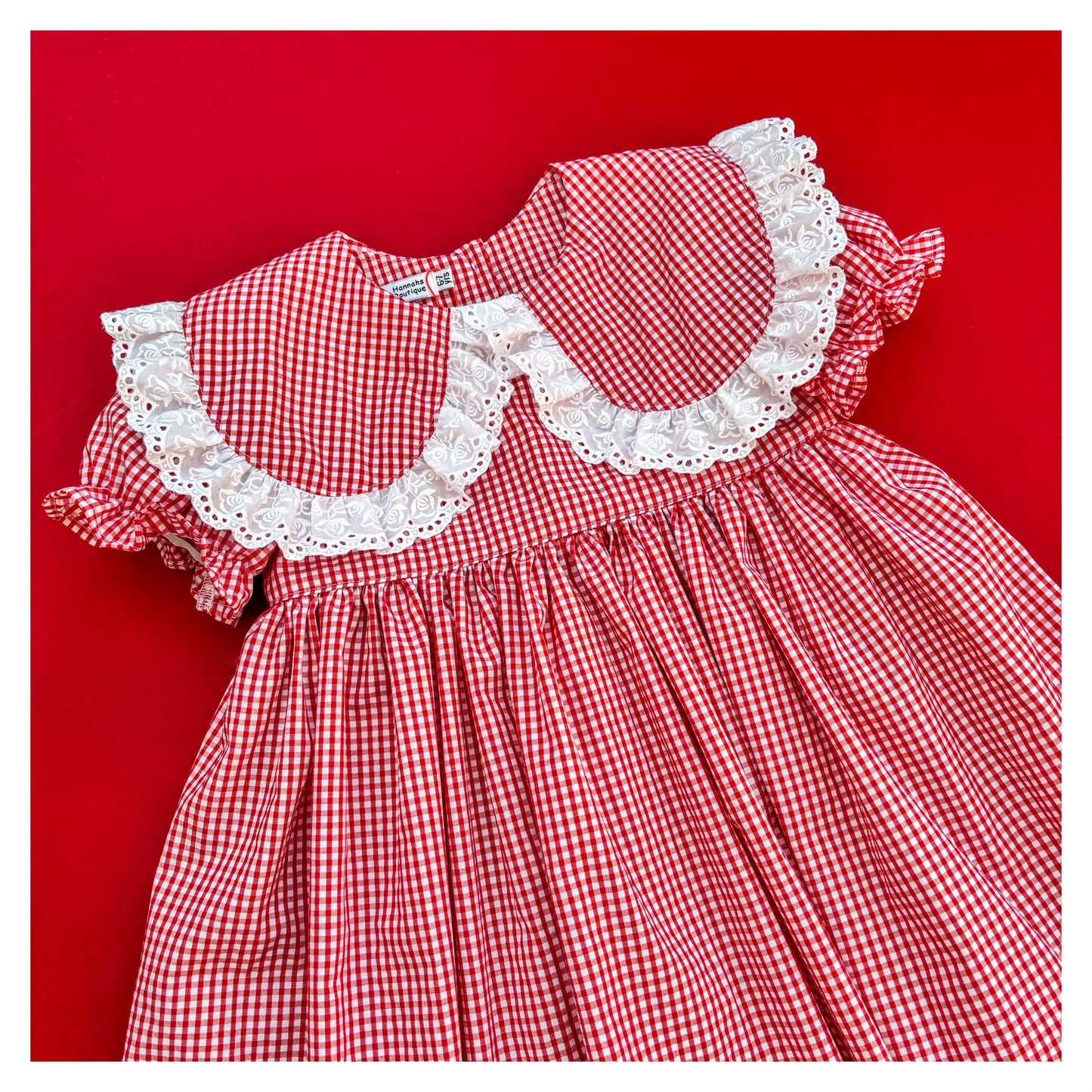 Oversized collar school dress