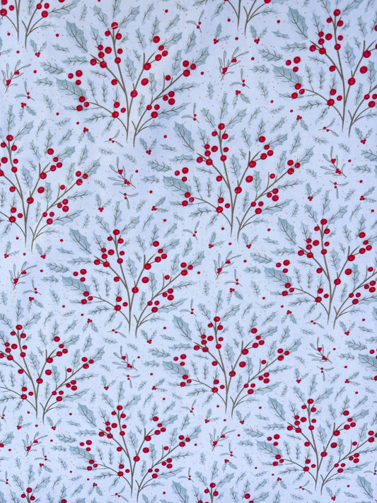 White berries (gold foiled)