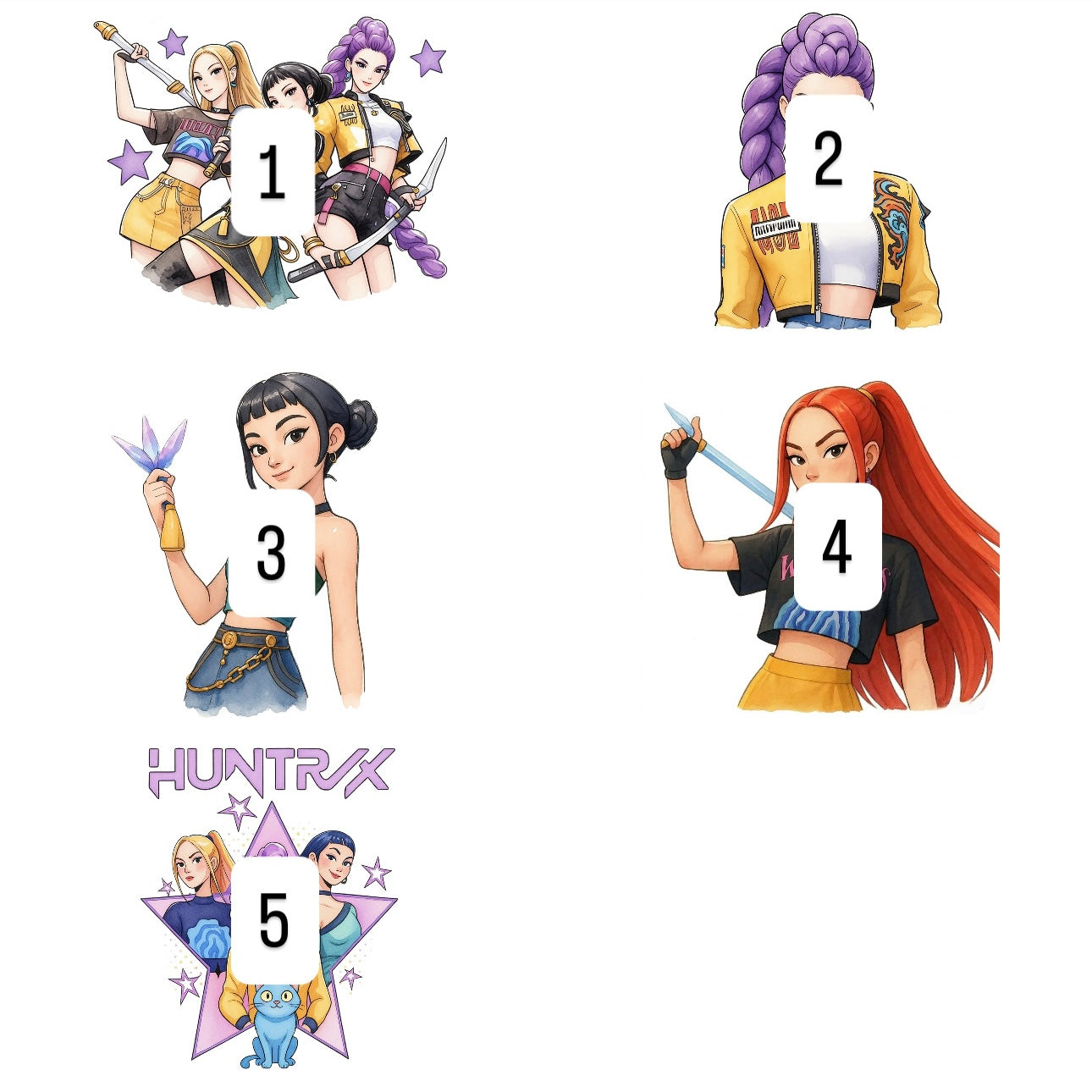 Characters 11 (5 options)