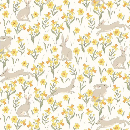Rabbits & daffodils