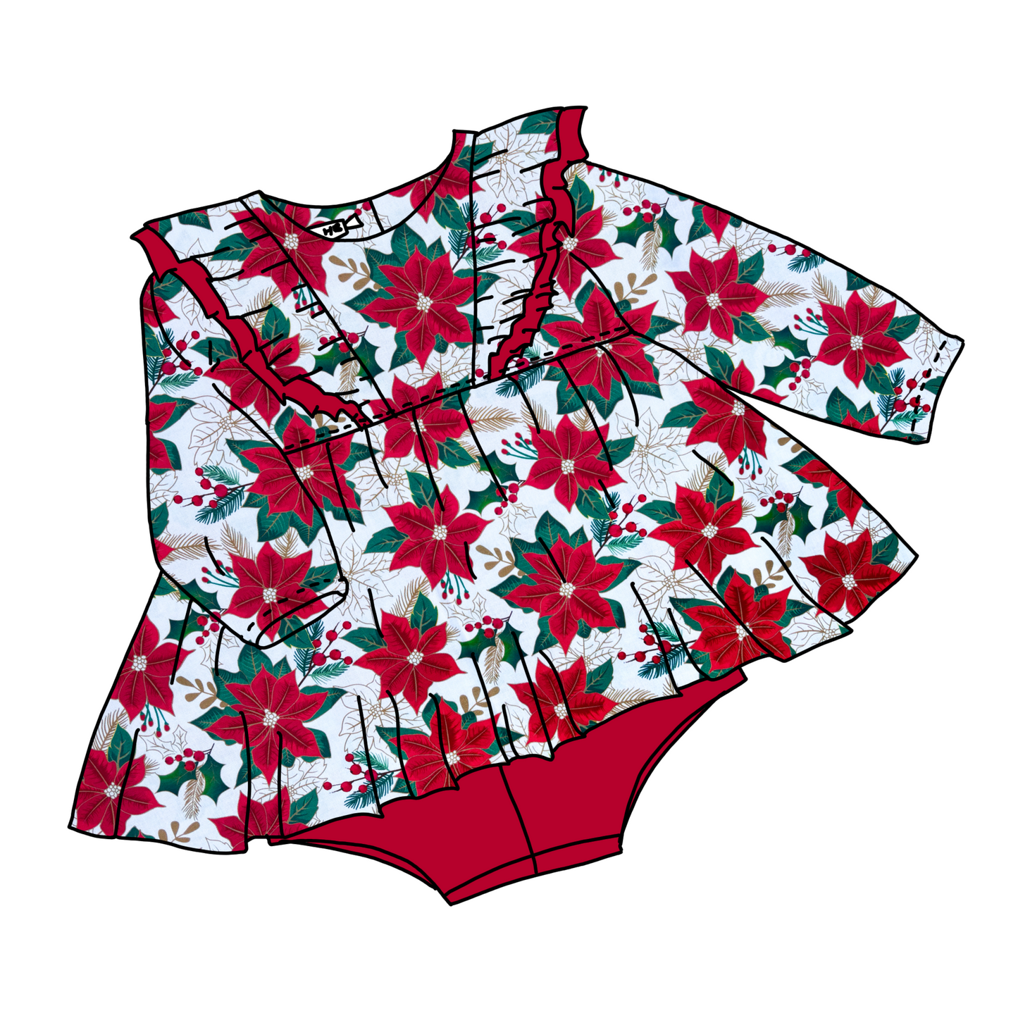 Cream & gold poinsettia (available September 6th)