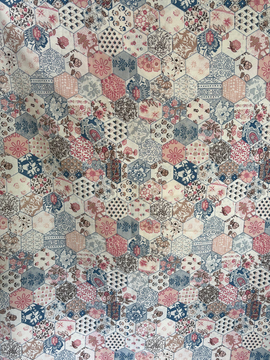 Blue patchwork