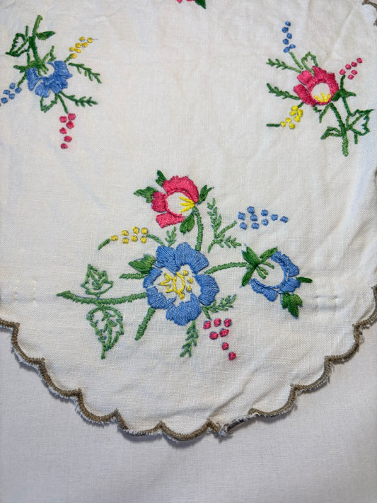 Vintage embroidery add-on