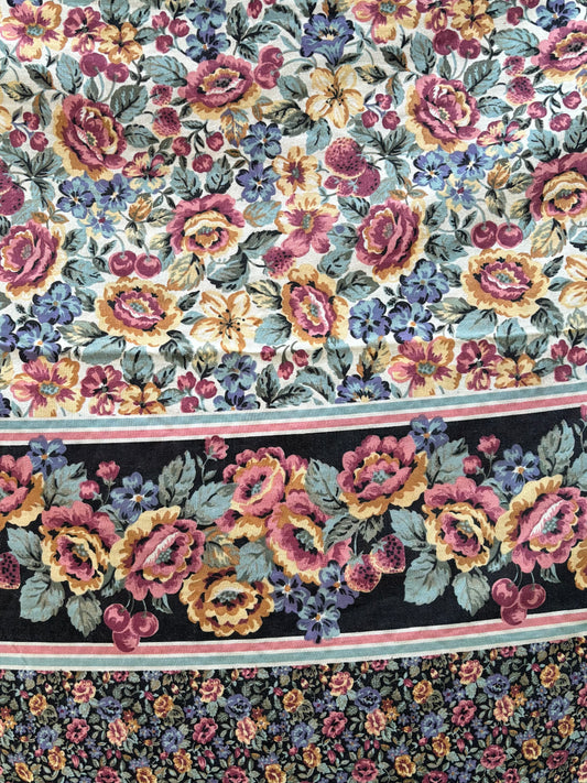 Burgundy border floral (dresses and two pieces ONLY)