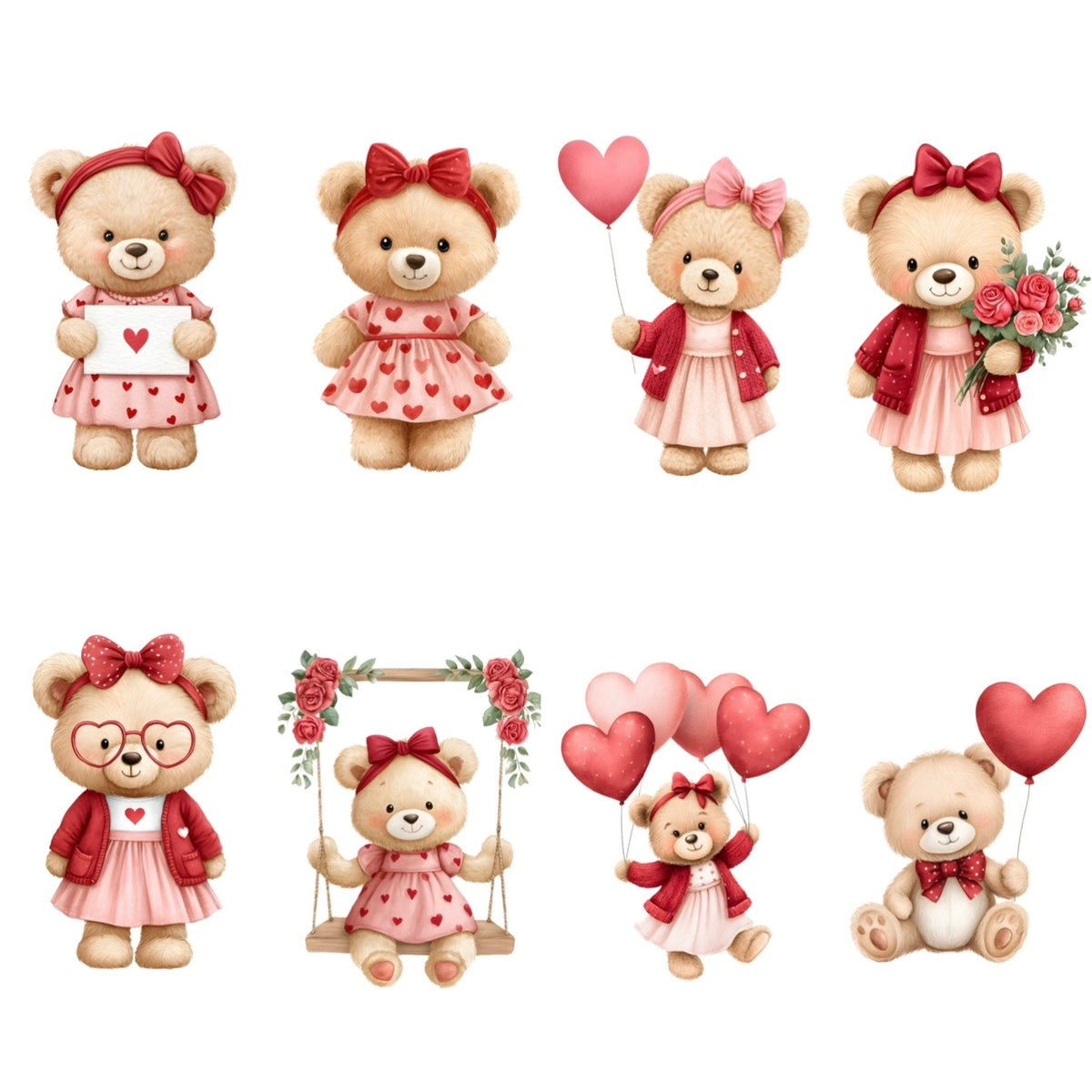 Valentines bears (8 options)