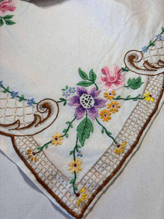 Vintage embroidery add-on