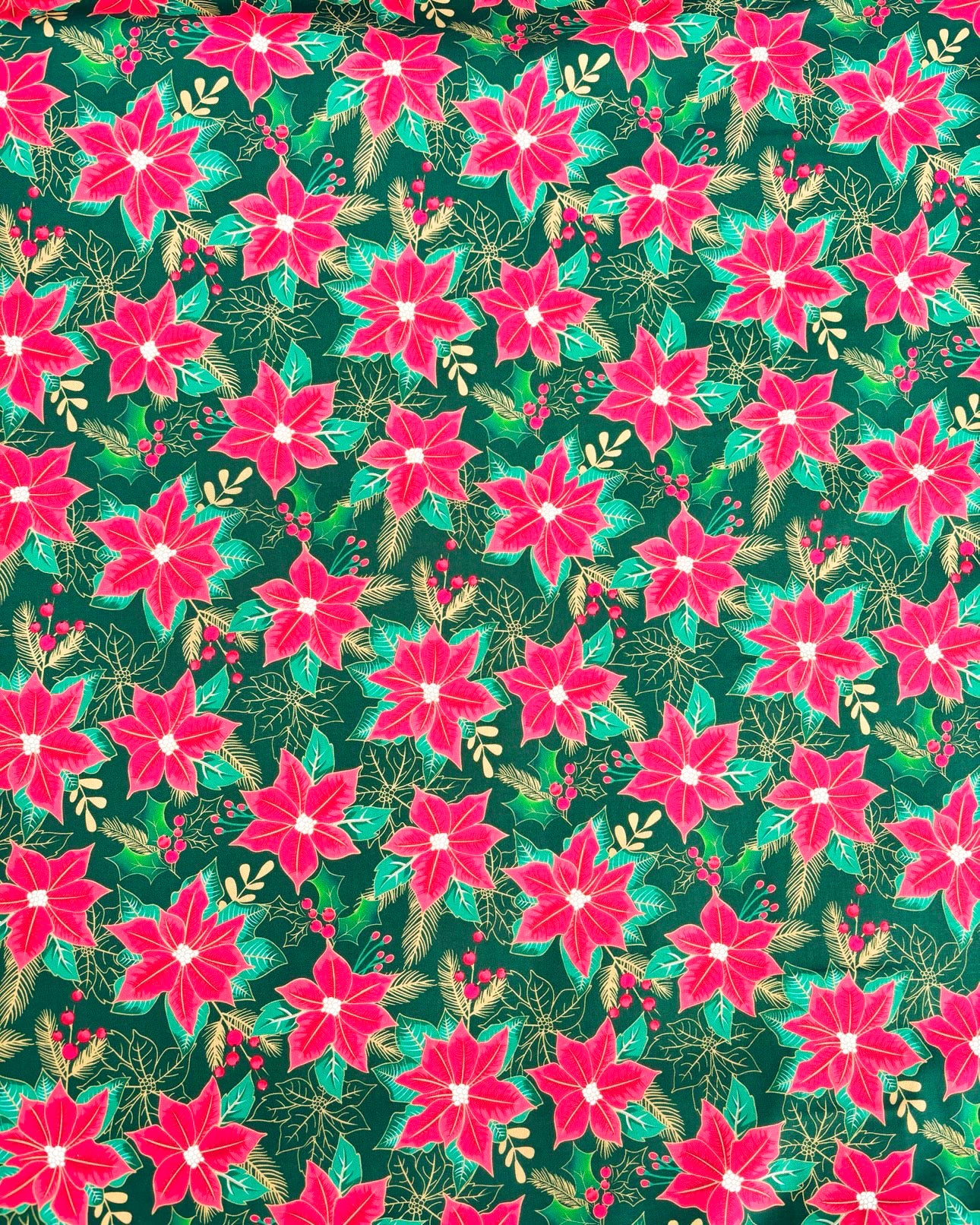 Green & gold poinsettia (available September 6th)