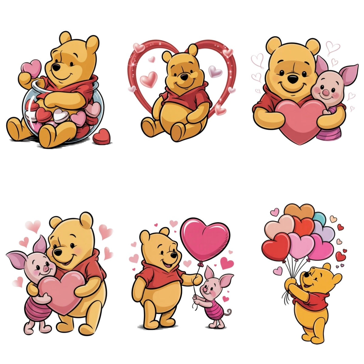 Valentines characters 2 (6 options)