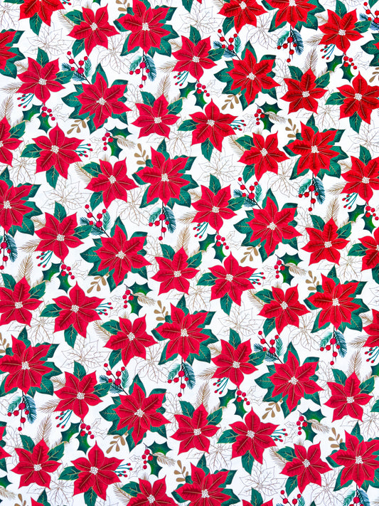 Cream & gold poinsettia (available September 6th)