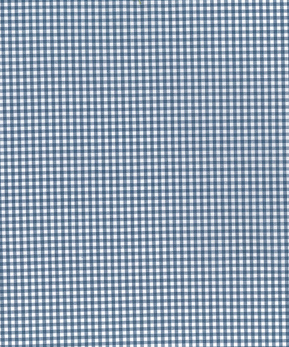 Denim blue gingham