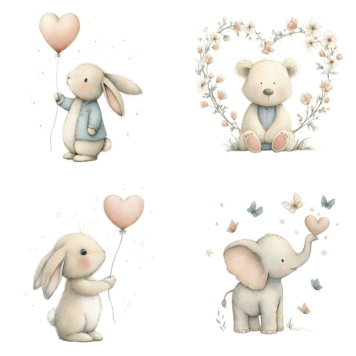 Neutral valentines (4 options)