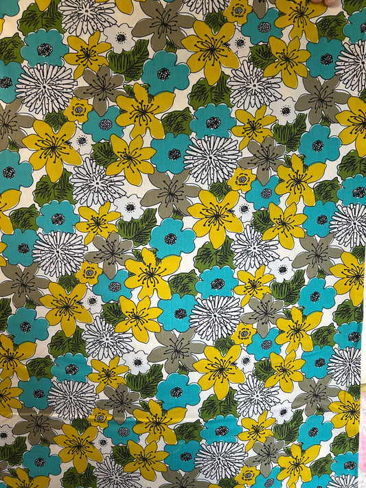 Turquoise floral