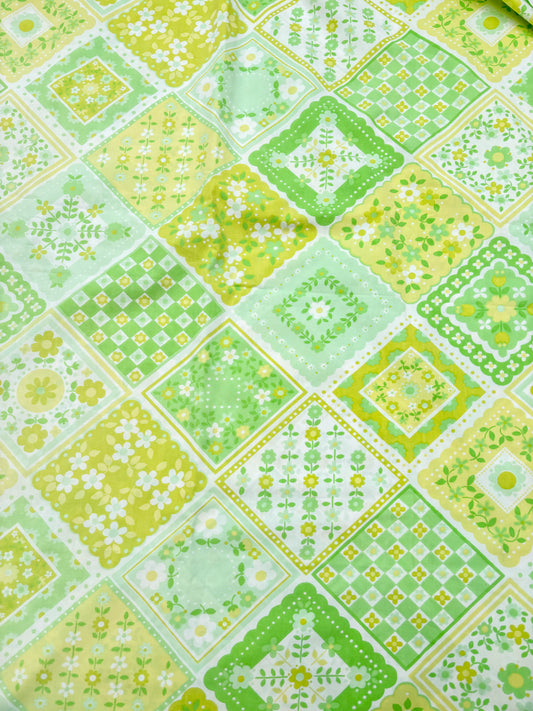 Green patchwork