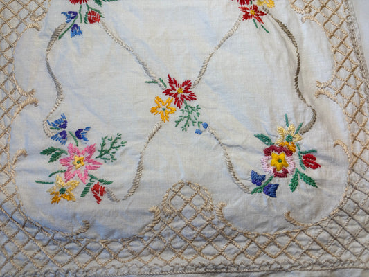 Vintage embroidery add-on