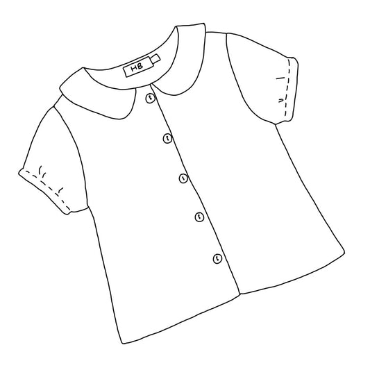 Collared school blouse