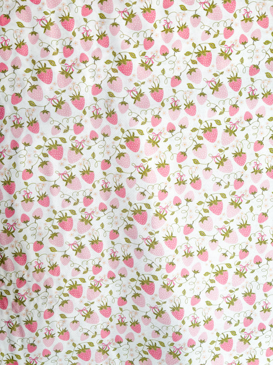 Pink strawberries