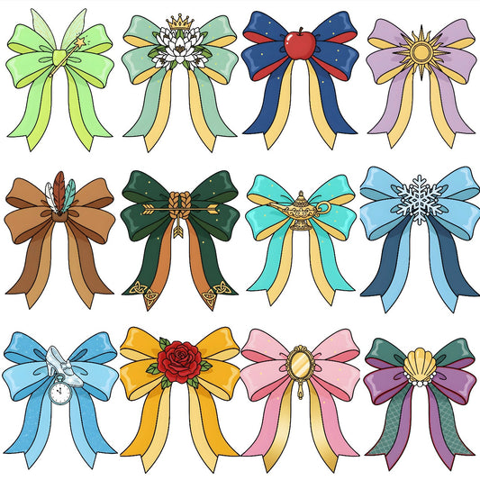 Princess bows (12 options)