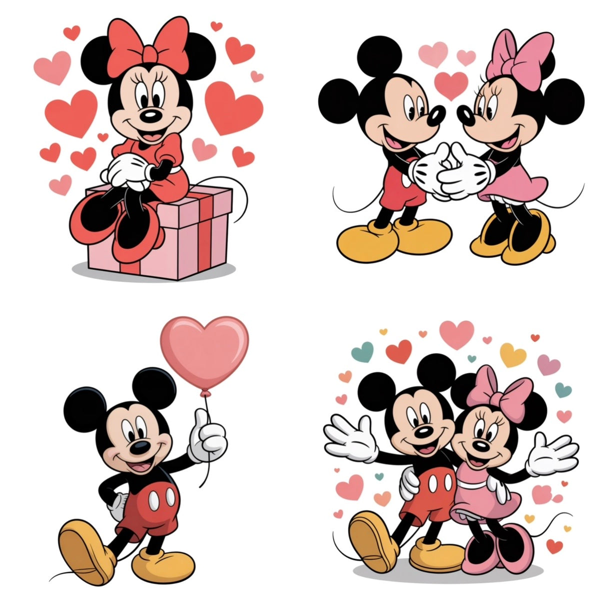 Valentines characters 1 (4 options)