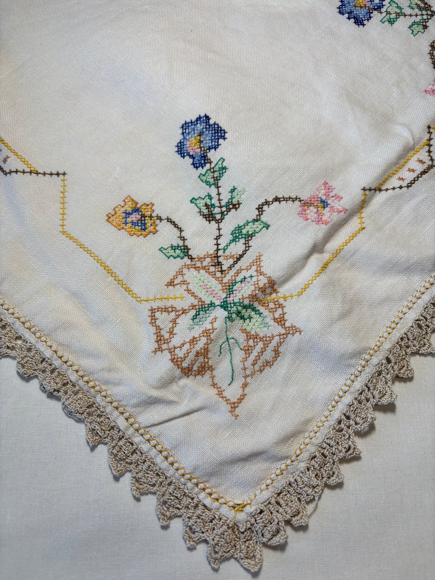 Vintage embroidery add-on