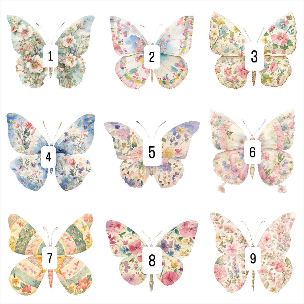 Butterflies (9 options)