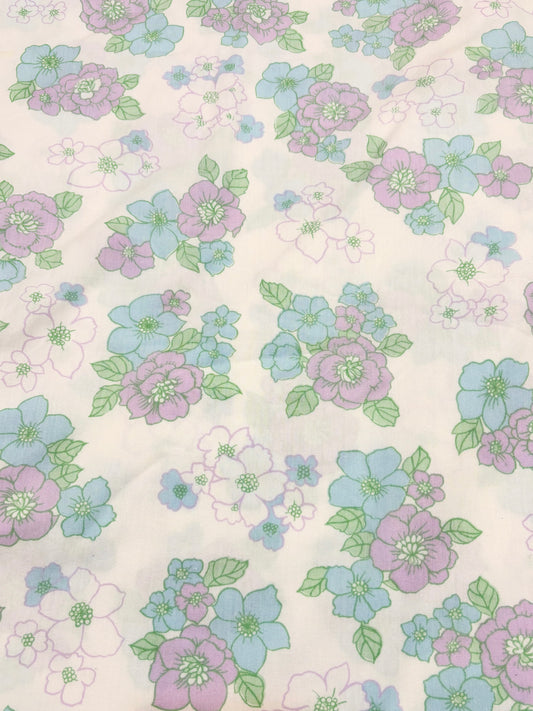 Blue and lilac floral