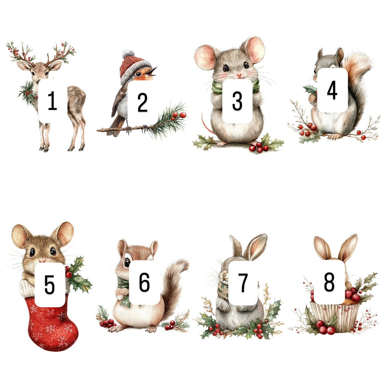 Woodland Christmas (8 options)