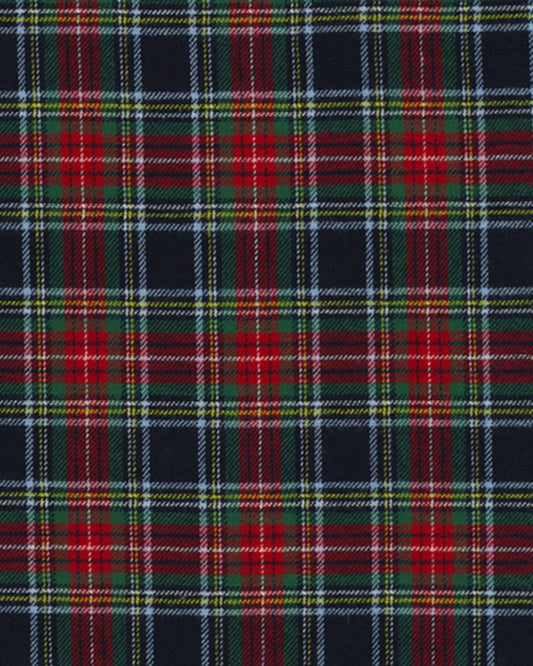 Brushed tartan - navy