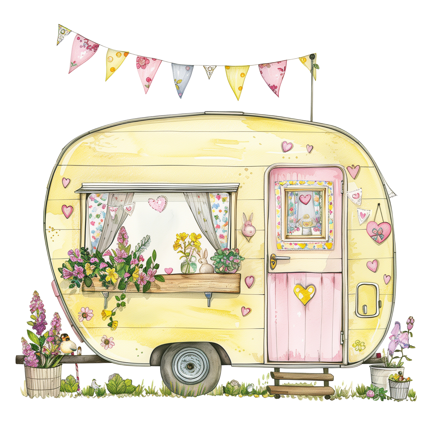 Pastel Camper Vans (9 options)
