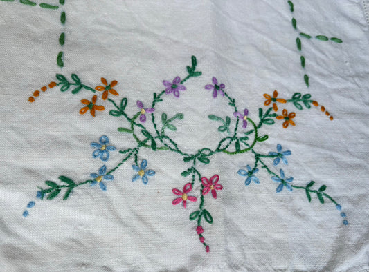 Vintage embroidery add-on