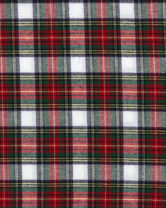 Brushed tartan - white