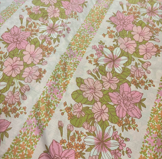 Pink and green floral