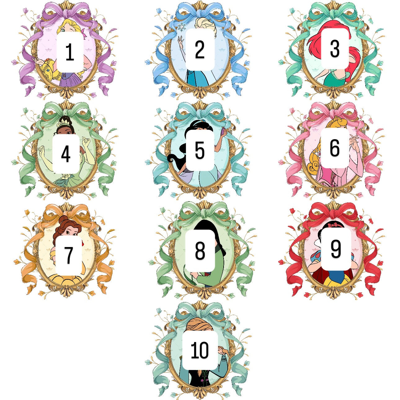 Princesses 1 (10 options)