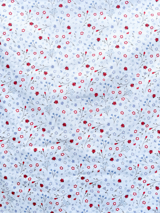 Ladybugs (blue background)