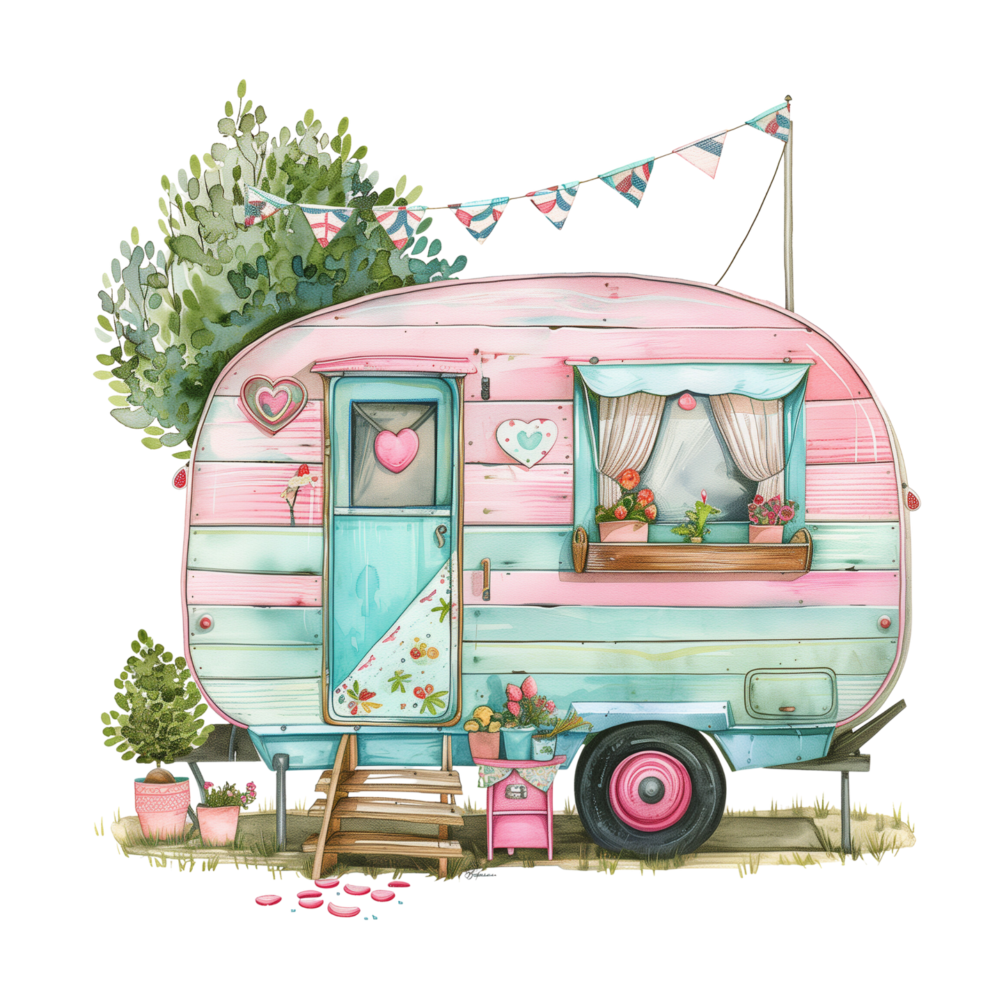 Pastel Camper Vans (9 options)