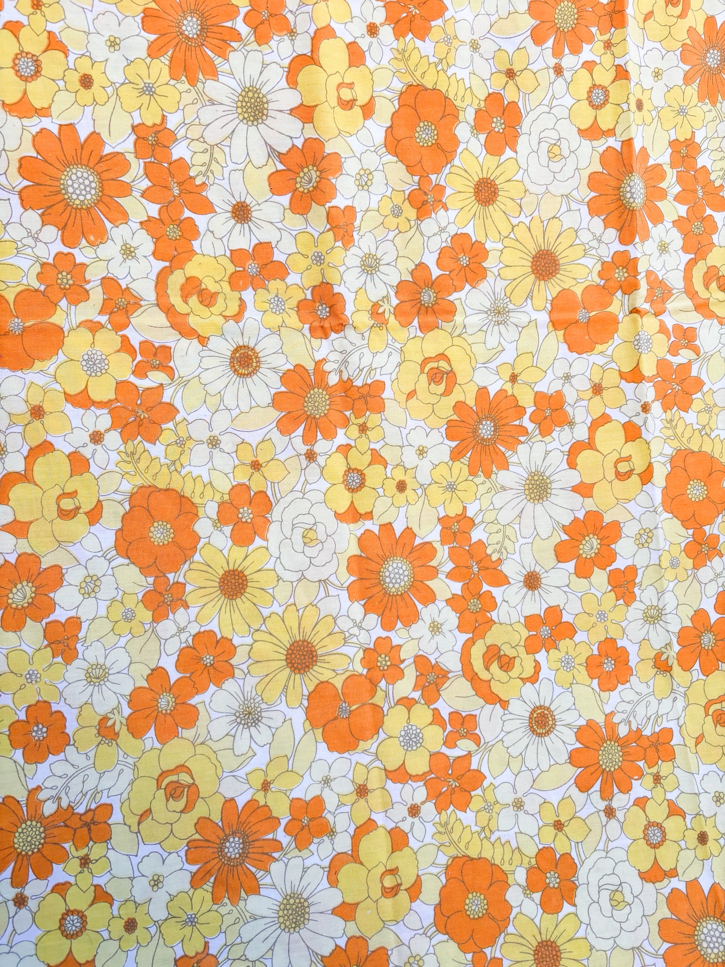 Yellow & orange retro