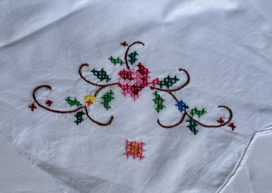 Vintage embroidery add-on