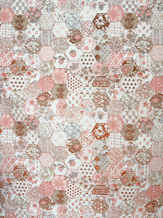 Peach patchwork