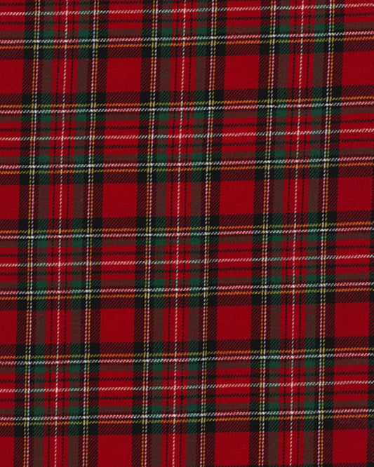Brushed tartan - red