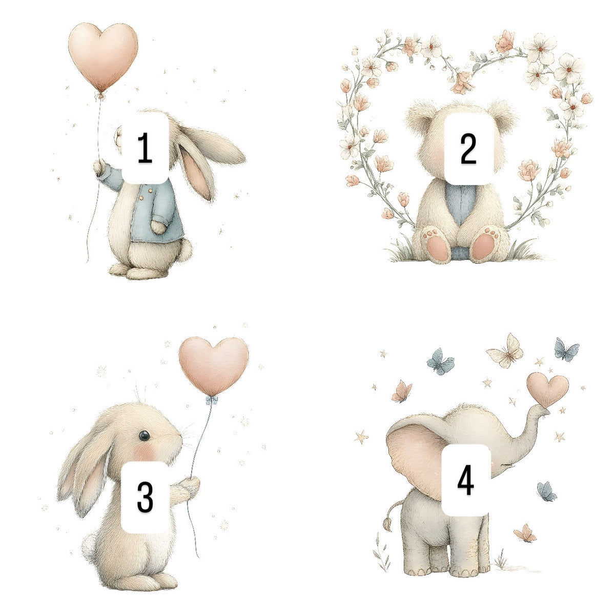 Neutral valentines (4 options)
