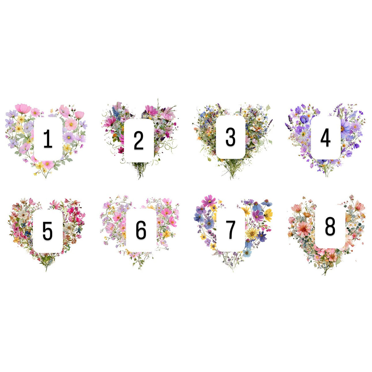Valentines hearts (8 options)